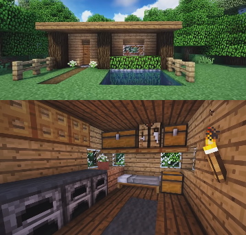 Ideas de Casas para Minecraft Modernas (2023) - Planos de Casas de un Piso